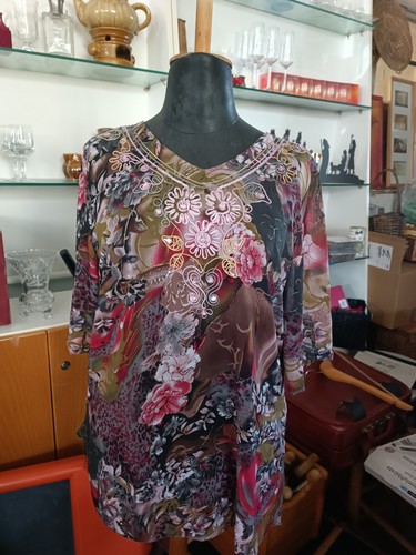 Elegante bestickte bluse - ,