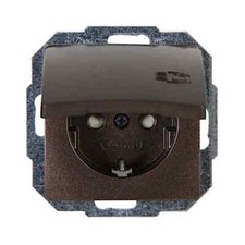 Kopp PARIS palisander braun UP Antenne Dimmer Rahmen Schalter Steckdose Taster