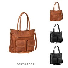 Handtasche Damen Echt Leder Vintage Henkeltasche Große Umhängetasche Shopper