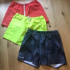 3 Boardshorts Decathlon Rot Gelb Grau Gr. M / 48