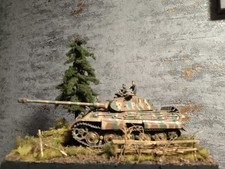 Tiger 2 "Porsche Turm" Diorama 1:35 Top Gebaut Und Gealtert 