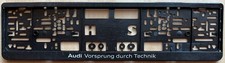 AUDI VORSPRUNG DURCH TECHNIK NUMMERNSCHILDHALTERUNG NUMMERNSCHILDHALTER TRÄGER