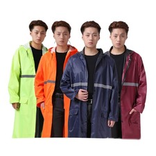 NEU Unisex Lang Regenmantel Regenponcho Regenjacke Atmungsaktiver Wasserdicht ﻿
