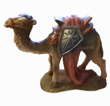 Krippenfigur kamel gezäumt - krippenfigur,