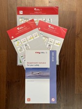 Safety Card Set Set CSA Czech B737, A319, ATR, 4 verschiedene Karten