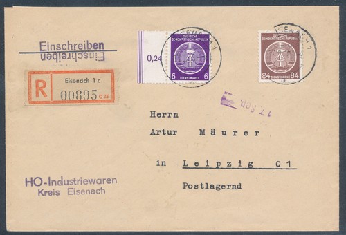 Ddr dienst brief mit - ddr.,