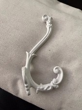 Haken Wandhaken Metall Shabby Stil nostalgie weiß Garderobe antik weiß