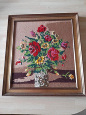 Gesticktes Bild Blumenstrauß