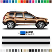 Auto Seitenstreifen Aufkleber-Set, Dekor-Sticker komp. mit Dacia Duster - Clean