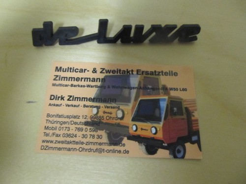 Schriftzug deluxe schwarz