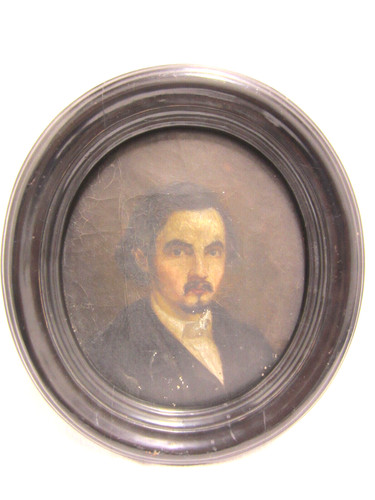 Barockgemälde männerprofil - barockgemälde,,