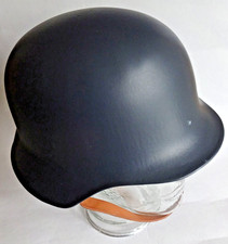 POLIZEI BERLIN (West): Stahlhelm wie WH M40 grau-blau 53-57 gestempelt PP Berlin