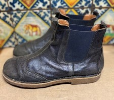Bisgaard Stiefeletten blau metallic Größe 37 Schuhe Mädchen Leder