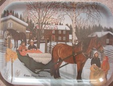 kleines Tablett Weihnachten