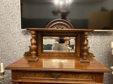 Vertikoaufsatz Restauriert Nussbaum Mahagoni Gründerzeit Jugendstil