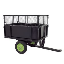 Kippanhänger Rasentraktor Anhänger 300 kg kippbar Aufsitzmäher Hänger ATV  QUAD