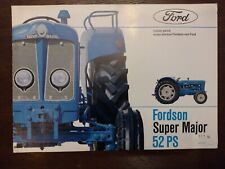 original Ford Fordson Super Major 52PS Traktor Prospekt Schlepper 8 Seiten
