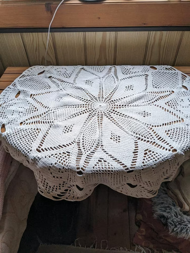 Häkeldecke handarbeit rund - handarbeit,