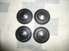 4 Drehkondensator-Abstimmknöpfe ,NOS, mit 0-100 Einteilung (180°) 5cm ,6mm Achse
