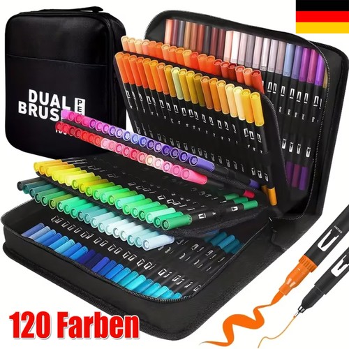 Dual brush pen set 120 - pen,