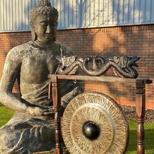 80 cm Gong schwarz gemustert