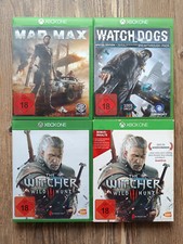 3x Xbox One The Witcher III Wild Hunt + Mad Max + Watch Dogs | Deutsche Version
