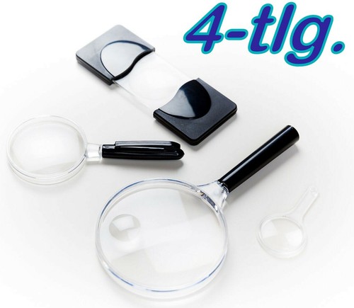 Tlg lupen set lupe - 4-tlg., lupen-set