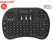 Rii i8+ Mini Kabellos Tastatur Touchpad Wireless Keyboard Backlit UK/US Layout