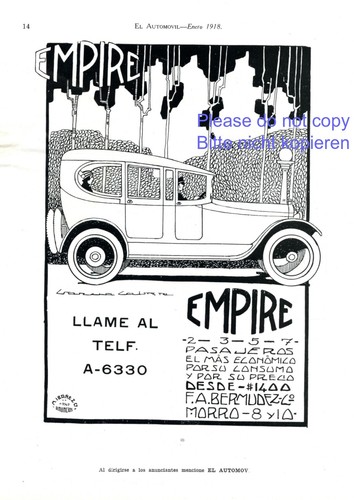 Empire car reklame - car, 1918