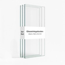 Glaseinlegeboden 3er set - set, für