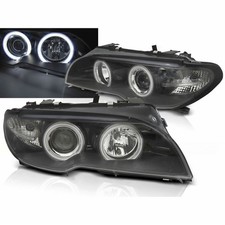 XENON Angel Eyes Scheinwerfer Set CCFL schwarz für BMW E46 04.03-06 Coupe Cabrio