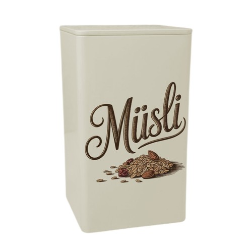Müsli vintage vorratsdose - müsli,