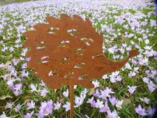"IGEL" rostiger Dekostab aus