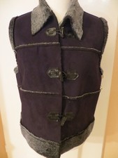 Intuition Made in Italy Fell- Imitat-Lamm-Weste Gr.40/42/44 L/XL grau neu NP 90€