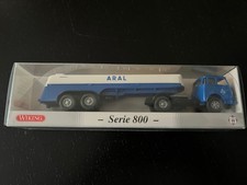 Wiking PMS ARAL, Serie 800, OVP, 210382, MAN Pausbacke Tanksattelzug