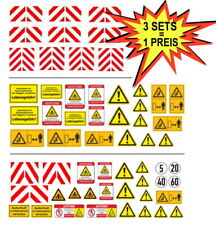 Baumaschinen Bagger Warntafel