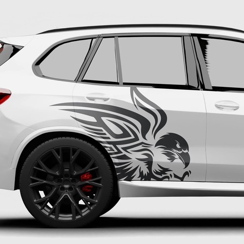 Auto aufkleber adler tribal - aufkleber,