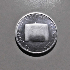 10 Euro Silbermünze Deutschland 2002 - 50 Jahr Deutsches Fernsehen