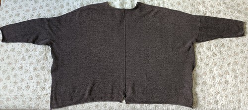 Pullover grau braun meliert