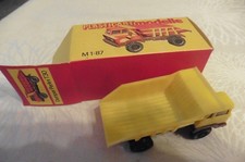 DDR Modellautos, Dumper Perlini T 30 Großraum Muldenkipper, Plasticart, 1:87, H0