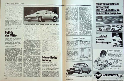 Sport auto 1980 talbot - sport,