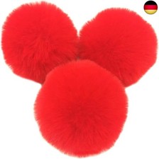 10 Stk 8cm Pompons Kunstfell