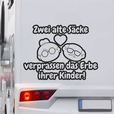 Wohnmobil Aufkleber mit Spruch