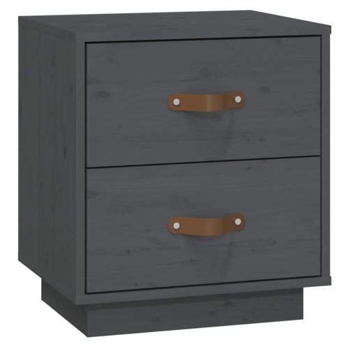 Nachttisch grau 40x34x45 - nachttisch,