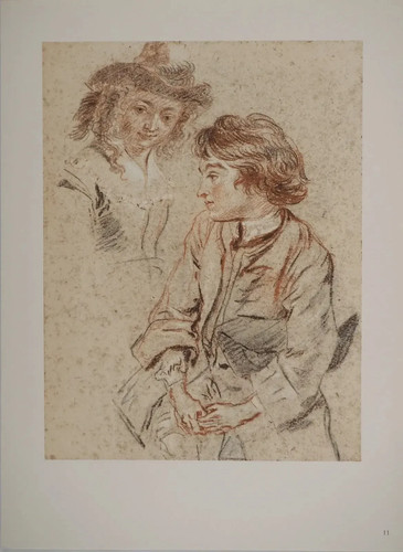 Antoine watteau studie - antoine, watteau: