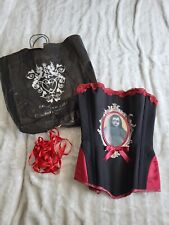 Korsett Bibian Blue Couture Barcelona S 38 rot horror doll puppe Skelett gothic 