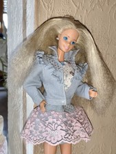 Ca2) Alte schöne Feeling Fun Jeans Barbie Mattel 80er Vintage, Ohrringe, Schuhe 