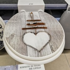 Toilettendeckel Herz Rustikal