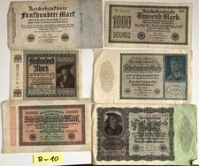 Satz Banknoten Geldscheine