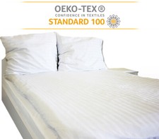 Bettwäsche Hotelbettwäsche Kissenbezug Bettgarnitur Damast Streifen Baumwolle